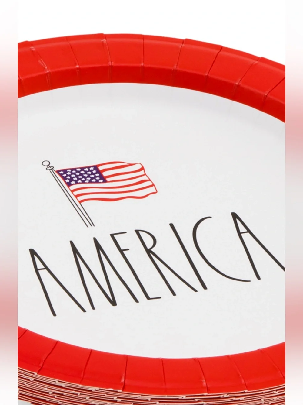 RAE DUNN America Paper Dinner Plates 32 Count American Flag Cookout